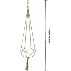 4pcs Macrame Plant Hanger, Cotton Rope Plant Hanger, Hand Woven Flower Pot Holder For Home Office Balcony Garden Indoor And Outdoor Decoration 105cm/41 Inches 6 4pcs Macrame Plant Hanger, Cotton Rope Plant Hanger, Hand Woven Flower Pot Holder For Home Office Balcony Garden Indoor And Outdoor Decoration 105cm/41 Inches -Dwarf Discovery shop 100157034 3
