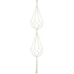 Macrame Plant Hanger, Flower Pot Hanging Basket, Cotton Rope, 47 Inches