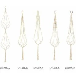 Macrame Plant Hanger, Flower Pot Hanging Basket, Cotton Rope, 47 Inches -Dwarf Discovery shop 100158572 5