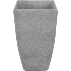 Plant Pot Rectangular Stone Fiberglass Natural Garden Grey 60 X 27 X 41 Cm Baris -Dwarf Discovery shop 12688680 5
