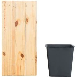 Large Tall Wooden Plant Pot Pine Indoor Outdoor With Insert 28 X 28 Cm Sykia 8 Large Tall Wooden Plant Pot Pine Indoor Outdoor With Insert 28 X 28 Cm Sykia -Dwarf Discovery shop 13664910 4