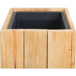 Large Tall Wooden Plant Pot Pine Indoor Outdoor With Insert 28 X 28 Cm Sykia 9 Large Tall Wooden Plant Pot Pine Indoor Outdoor With Insert 28 X 28 Cm Sykia -Dwarf Discovery shop 13664910 5