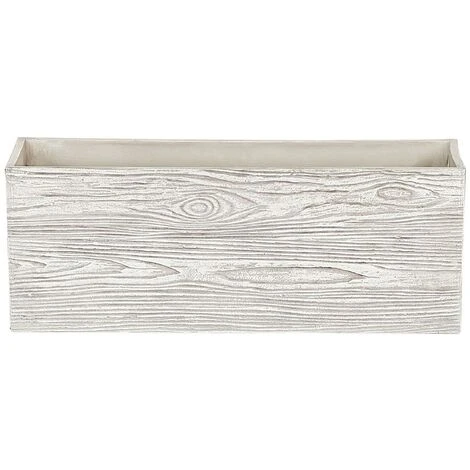 Modern Outdoor Indoor Flower Pot Light Wood Fibre Clay Rectangular 42x13cm Paos 1 Modern Outdoor Indoor Flower Pot Light Wood Fibre Clay Rectangular 42x13cm Paos