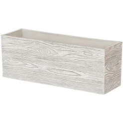 Modern Outdoor Indoor Flower Pot Light Wood Fibre Clay Rectangular 42x13cm Paos 8 Modern Outdoor Indoor Flower Pot Light Wood Fibre Clay Rectangular 42x13cm Paos -Dwarf Discovery shop 13692968 4