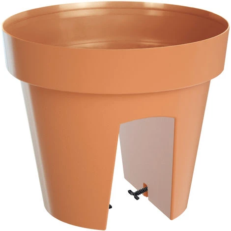 Balcony Flower Pot Railing Planter 5 -12l Home Garden Decor Weather-Resistant Terrakotta - 5 L (de) 1 Balcony Flower Pot Railing Planter 5 -12l Home Garden Decor Weather-Resistant Terrakotta - 5 L (de)