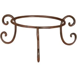 WROUGHT IRON POT HOLDER BASE