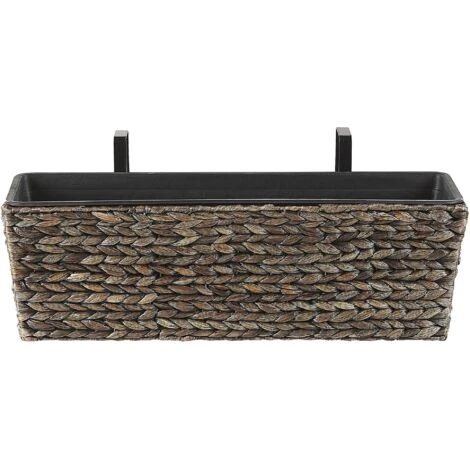 Plant Pot Brown Indoor Outdoor Water Hyacinth Weave Handles 60 X 20 Cm Kawala 1 Plant Pot Brown Indoor Outdoor Water Hyacinth Weave Handles 60 X 20 Cm Kawala