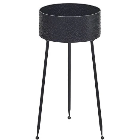Plant Stand Indoor Outdoor Flower Pot 29 X 26 X 50 Cm Metal Black Leika 1 Plant Stand Indoor Outdoor Flower Pot 29 X 26 X 50 Cm Metal Black Leika