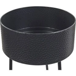 Plant Stand Indoor Outdoor Flower Pot 29 X 26 X 50 Cm Metal Black Leika 8 Plant Stand Indoor Outdoor Flower Pot 29 X 26 X 50 Cm Metal Black Leika -Dwarf Discovery shop 34601783 4