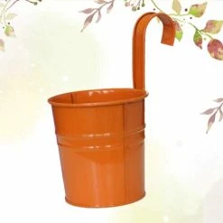 Metal Hanging Plant Pot For Balcony, Fence, Garden, Home 9 Metal Hanging Plant Pot For Balcony, Fence, Garden, Home -Dwarf Discovery shop 35570085 5