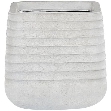 Outdoor Garden Flower Pot Large 28 X 27 Cm Square Planter Dirty White Parikia 1 Outdoor Garden Flower Pot Large 28 X 27 Cm Square Planter Dirty White Parikia