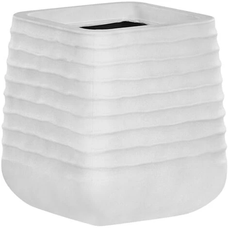 Outdoor Garden Flower Pot Large 28 X 27 Cm Square Planter Dirty White Parikia 4 Outdoor Garden Flower Pot Large 28 X 27 Cm Square Planter Dirty White Parikia - Image 4