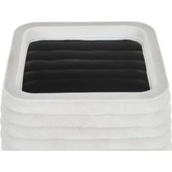 Outdoor Garden Flower Pot Large 50 X 49 Cm Square Planter Dirty White Parikia 9 Outdoor Garden Flower Pot Large 50 X 49 Cm Square Planter Dirty White Parikia -Dwarf Discovery shop 36731901 5