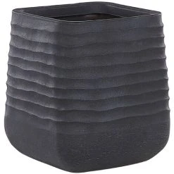 Modern Outdoor Garden Flower Pot Large 50 X 49 Cm Square Planter Black Parikia -Dwarf Discovery shop 36731910 4