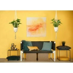 LITZEE Set Of 4 Rope Hanging Plant Macrame Plant Pot Holder Hanging Plant Hanger Indoor Outdoor Garden Decoration With - 41.34 Inches 8 LITZEE Set Of 4 Rope Hanging Plant Macrame Plant Pot Holder Hanging Plant Hanger Indoor Outdoor Garden Decoration With - 41.34 Inches -Dwarf Discovery shop 38403727 4