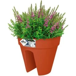 Elho Flower Pot Loft Urban Balcony Bracket Overflow Pipes Flower Box Balcony Box Railing Terracotta 7,5 Liter (de)