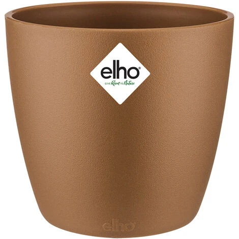 Elho Flower Pot Brussels Round Planter Plant Window Box Indoor Outdoor Plastic Samtgold/0,8 Liter (de) 2 Elho Flower Pot Brussels Round Planter Plant Window Box Indoor Outdoor Plastic Samtgold/0,8 Liter (de) - Image 2