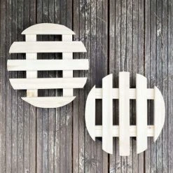 Set Of 2 Round Wooden Plant Pot Trolley Movers (30cm) 7 Set Of 2 Round Wooden Plant Pot Trolley Movers (30cm) -Dwarf Discovery shop 50410277 3