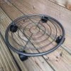 KOOPMAN Metal 35cm Round Plant Pot Caddy/Flower Pot Stand / Plant Trolley On Wheels
