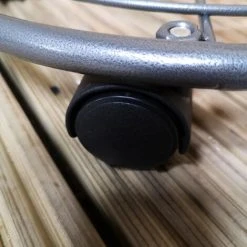 KOOPMAN Metal 35cm Round Plant Pot Caddy/Flower Pot Stand / Plant Trolley On Wheels -Dwarf Discovery shop 51074806 3