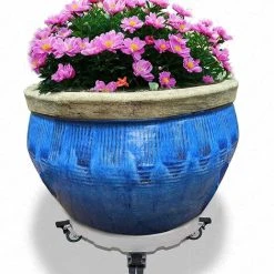 Heavy Duty Plant Stand With Wheels, 200kg Capacity, 30cm-50cm Adjustable Round Flower Pot Stand For Indoor To Outdoor On Rollers 9 Heavy Duty Plant Stand With Wheels, 200kg Capacity, 30cm-50cm Adjustable Round Flower Pot Stand For Indoor To Outdoor On Rollers -Dwarf Discovery shop 54191336 5