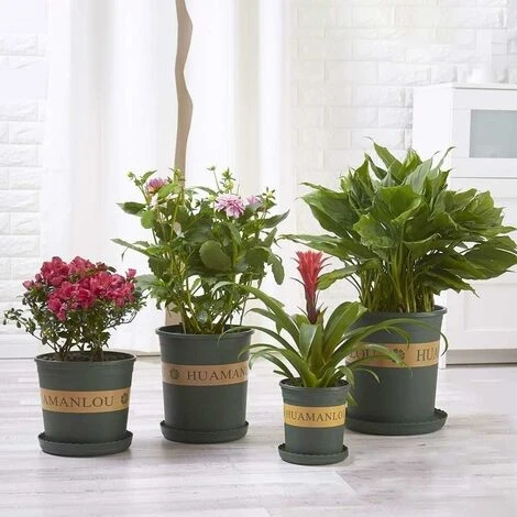 Flower Pot Saucer, 10pcs Plastic Flower Pot Saucer, Indoor Or Outdoor Plant Saucers Green, Ø 25.5cm 2 Flower Pot Saucer, 10pcs Plastic Flower Pot Saucer, Indoor Or Outdoor Plant Saucers Green, Ø 25.5cm - Image 2