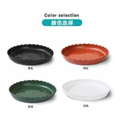 Flower Pot Saucer, 10pcs Plastic Flower Pot Saucer, Indoor Or Outdoor Plant Saucers Green, Ø 21.5cm -Dwarf Discovery shop 58420557 5