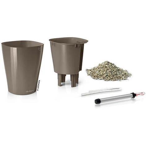 Lechuza Deltini Self Watering Pot Taupe 18cm 14904 3 Lechuza Deltini Self Watering Pot Taupe 18cm 14904 - Image 3