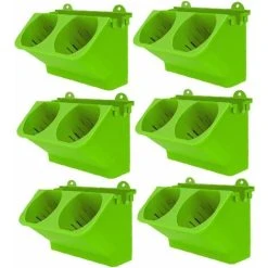 Vertical Garden Planter Wall Pocket Watering Flower Pot Wall Mounted Green Light Holder For Indoor Outdoor 6PCS Flower Pots And Planters