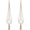 2 Packs Macrame Plant Hanger, Plant Hanging Pot, For Hanging Flower Pot Plant Hanging Hanging Decoration Home Balcony Decoration, 4 Rope Legs, 105cm
