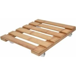 Rolling Plant Stand, 25x25 Corrosion Resistant Detachable Square Planter Tray With 4 Wheels For Indoor Flower Pot