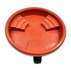 Heavy Duty Plant Stand - Rolling Flower Pot Rack - Indoor Outdoor Plastic Round Stand