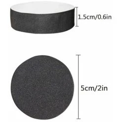 Invisible Flower Pot Stand (Pack Of 24) - Black Rubber Feet For Elevating Plants - Self-Adhesive Pad For Medium And Large Pots - Outdoor And Indoor Plant Riser -Dwarf Discovery shop 68256354 3