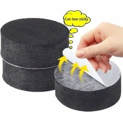 Invisible Flower Pot Stand (Pack Of 24) - Black Rubber Feet For Elevating Plants - Self-Adhesive Pad For Medium And Large Pots - Outdoor And Indoor Plant Riser -Dwarf Discovery shop 68256354 4