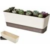 Balcony Garden Rectangular Plastic Planters,Vegetable Flower Planter Box Planting Pot For Windowsill,Patio,Home Decor,Porch