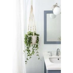 Macrame Plant Hanger Flower Hanging Macrame Plant Hanger Cotton Plant Hanger Flower Hanger Pot Hanger Flower Pot Hanger 105cm, 4 Feet Cream White 7 Macrame Plant Hanger Flower Hanging Macrame Plant Hanger Cotton Plant Hanger Flower Hanger Pot Hanger Flower Pot Hanger 105cm, 4 Feet Cream White -Dwarf Discovery shop 69827093 3