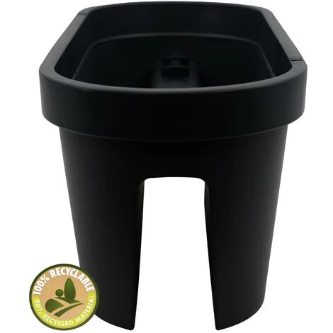 Flower Bridge Pot With Lid Railing Plant Fence Balcony Garden Hanging Planter 3 Flower Bridge Pot With Lid Railing Plant Fence Balcony Garden Hanging Planter - Image 3