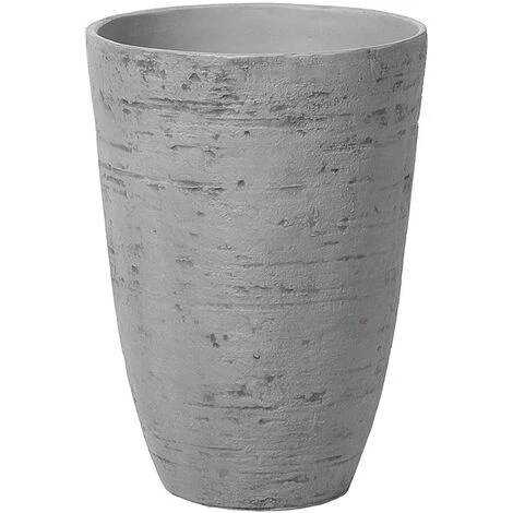 Flower Planter Tall Stone Garden Plant Pot Indoor Outdoor Grey 35x50 Cm Camia 1 Flower Planter Tall Stone Garden Plant Pot Indoor Outdoor Grey 35x50 Cm Camia