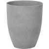 Tall Plant Pot Gardening Indoor Outdoor Flower Planter 35x42 Cm Grey Croton
