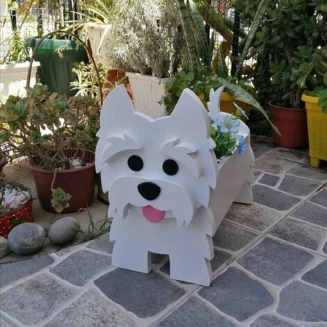 MUFF Home Decor Pot,Animal Succulent Planter Pots,Cute Cartoon Dog Planter Pot PVC Flower Pot Decor For Home Office Desk,5 4 MUFF Home Decor Pot,Animal Succulent Planter Pots,Cute Cartoon Dog Planter Pot PVC Flower Pot Decor For Home Office Desk,5 - Image 4
