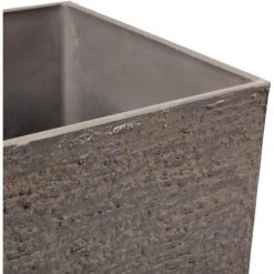 Flower Planter Tall Stone Garden Plant Pot Indoor Outdoor 35x70 Cm Brown Gaza -Dwarf Discovery shop 7487069 5