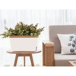 27CM Self Watering Flower Pots, PP Plastic Plants With Visual Water Level - Set Of 3, Pot For Aloe, Succulent Herbs, Home Decor Flower Pots - Brown -Dwarf Discovery shop 75324754 4