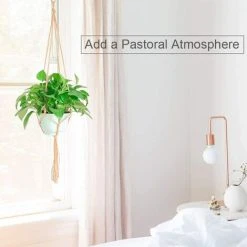 Packs Macrame Plant Hanger, Plant Hanging Pot, For Hanging Flower Pot Plant Hanging Hanging Decoration Balcony Home, 4 Rope Legs, 105cm 9 Packs Macrame Plant Hanger, Plant Hanging Pot, For Hanging Flower Pot Plant Hanging Hanging Decoration Balcony Home, 4 Rope Legs, 105cm -Dwarf Discovery shop 75326277 5