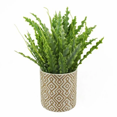 Leaf Grey Geometric Planter Plant Pot 12 X 12 X 12cm 2 Leaf Grey Geometric Planter Plant Pot 12 X 12 X 12cm - Image 2