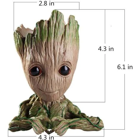 Flowerpot Treeman Baby Groot Succulent Planter Cute Green Plants Flower Pot Guardians Of The Galaxy - New (Green) 3 Flowerpot Treeman Baby Groot Succulent Planter Cute Green Plants Flower Pot Guardians Of The Galaxy - New (Green) - Image 3