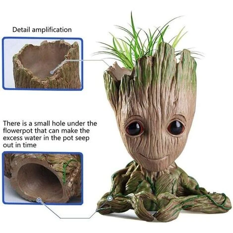 Flowerpot Treeman Baby Groot Succulent Planter Cute Green Plants Flower Pot Guardians Of The Galaxy - New (Green) 4 Flowerpot Treeman Baby Groot Succulent Planter Cute Green Plants Flower Pot Guardians Of The Galaxy - New (Green) - Image 4
