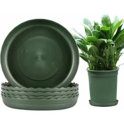 10 Pcs Plant Saucer Plastic Flower Tray Garden Pot Tray Plant Saucer Tray Sturdy And Durable Drip Trays For Water Flower Planters 13xm