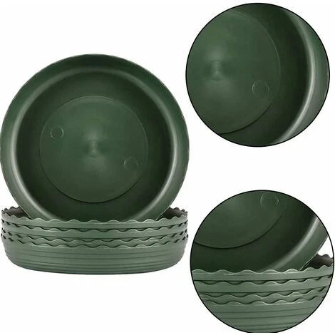 10 Pcs Plant Saucer Plastic Flower Tray Garden Pot Tray Plant Saucer Tray Sturdy And Durable Drip Trays For Water Flower Planters 13xm 2 10 Pcs Plant Saucer Plastic Flower Tray Garden Pot Tray Plant Saucer Tray Sturdy And Durable Drip Trays For Water Flower Planters 13xm - Image 2