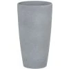 Plant Pot Planter Stone Fiberglass Natural Raw Garden Patio Grey Small Abdera