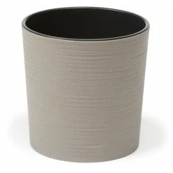 Alternative view of Malwa Eco Pot - Round - Grey - Small (19cm Diameter)